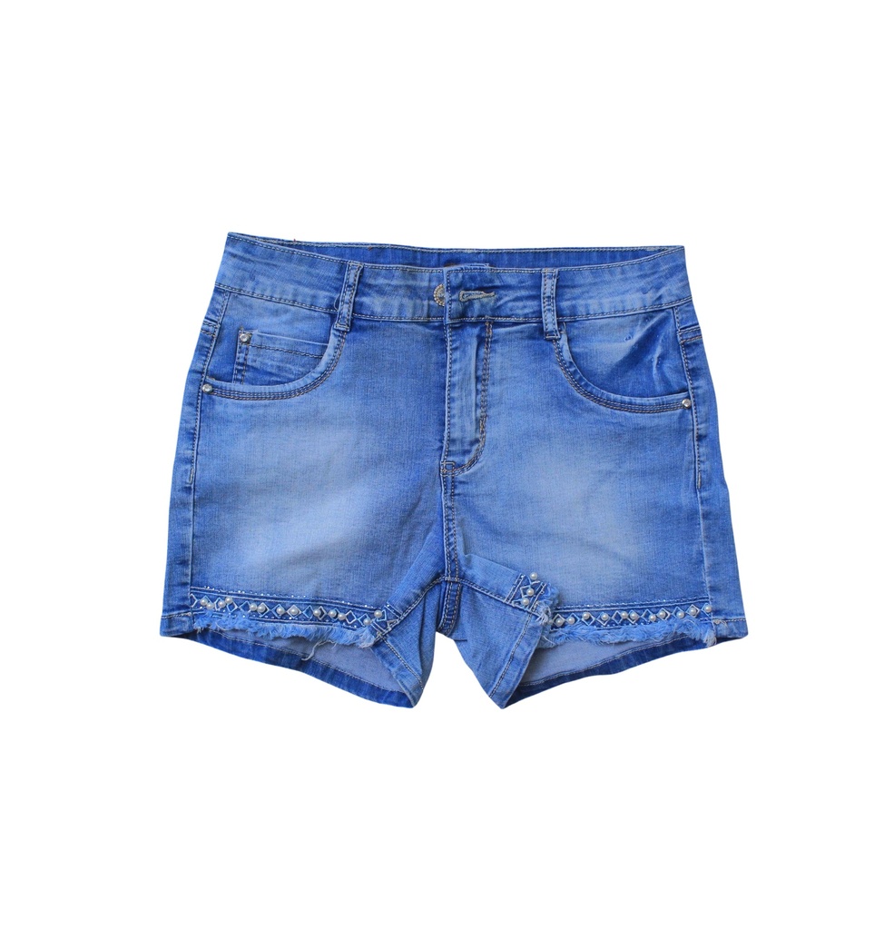 Denim Blue Girl's Short