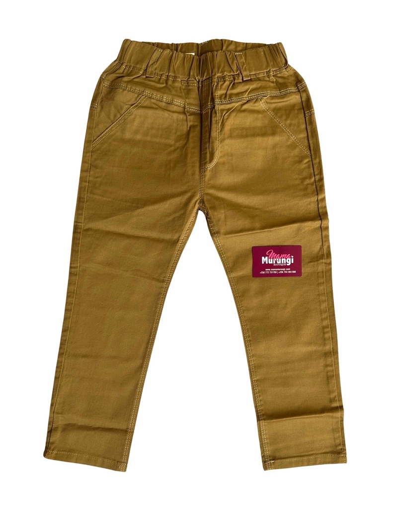 Khaki Boy's Jumbo Trouser