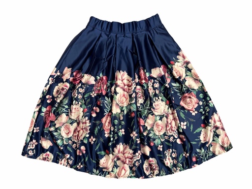 [06/23/G/2520]  Girl's Floral Skirt