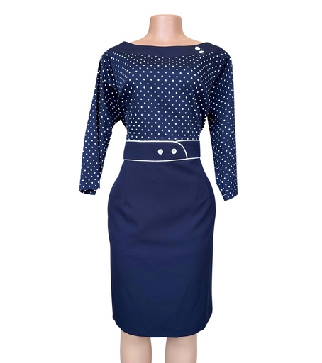 [08/23/W/2727] Navy Blue Women's Dress