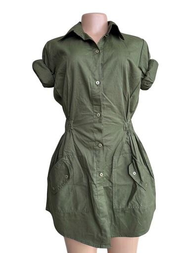 [09/23/W/2781] Army Green Girl's Dresstop