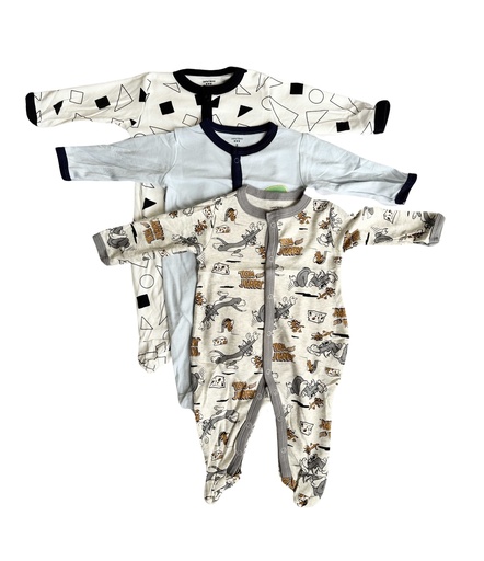 [OS/BB/3057] 3pack Baby Overall