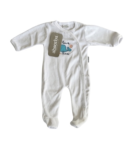 [OS/BB/3100] White Baby Overall